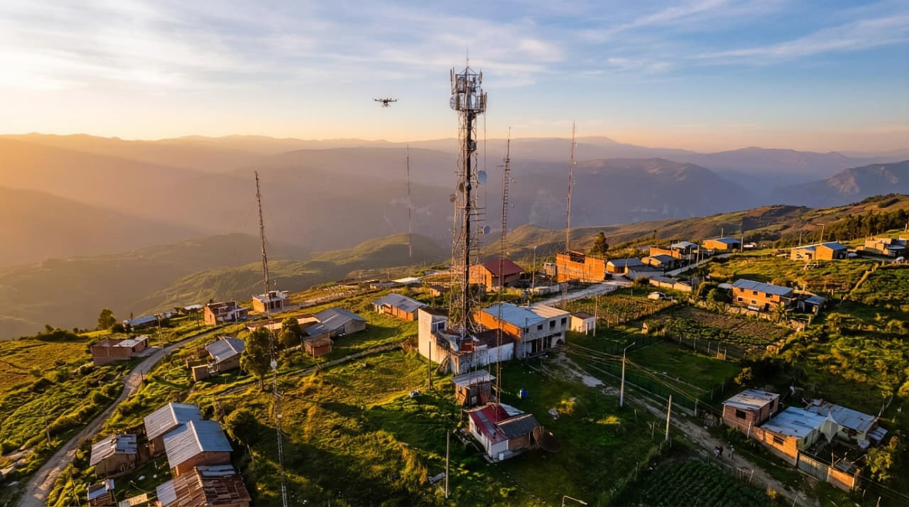 Instalación de equipo en torre de telecomunicaciones